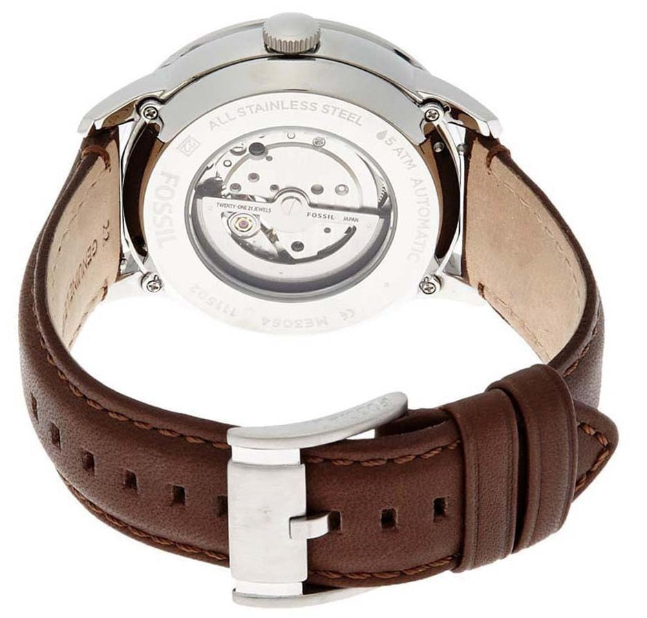  Shop Authentic Fossil Pilot 54 Automatic Cream Dial Brown Leather Strap Watch for Men - ME3119 - Luxxuri