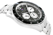  Shop Authentic Tommy Hilfiger Luke Quartz Black Dial Silver Steel Strap Watch for Men - 1791120 - Luxxuri