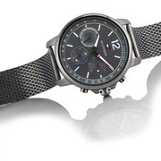  Shop Authentic Tommy Hilfiger London Chronograph Grey Dial Grey Mesh Bracelet Watch for Men - 1791530 - Luxxuri