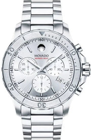  Shop Authentic Movado Series 800 Chronograph Silver Dial Silver Steel Strap Watch For Men - 2600111 - Luxxuri