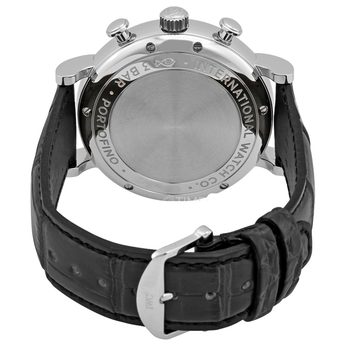  Shop Authentic IWC Portofino Chronograph Black Dial Black Leather Strap Watch for Men - IW391029 - Luxxuri