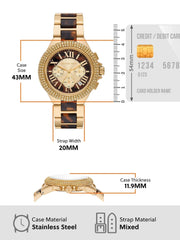  Shop Authentic Michael Kors Camille Chronograph Brown Dial Two Tone Steel Strap Watch For Women - MK7269 - Luxxuri
