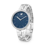  Shop Authentic Swarovski Cosmopolitan Blue Dial Silver Steel Strap Watch for Women - 5517790 - Luxxuri