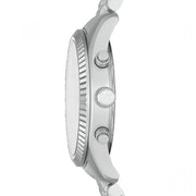  Shop Authentic Michael Kors Lexington Chronograph Silver Dial Silver Steel Strap Watch For Men - MK8789 - Luxxuri