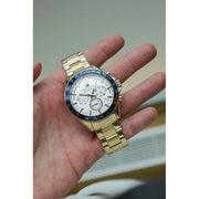  Shop Authentic Tommy Hilfiger Luke Chronograph White Dial Gold Steel Strap Watch for Men - 1791121 - Luxxuri