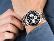  Shop Authentic Guess Odyssey Blue Dial Two Tone Steel Strap Watch For Men - W1107G3 - Luxxuri