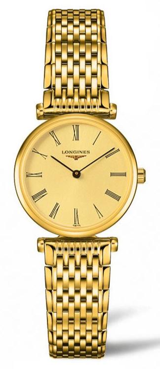  Shop Authentic Longines La Grande Classique de Longines Gold Dial Gold Mesh Bracelet Watch for Women - L4.209.2.31.8 - Luxxuri