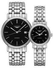  Shop Authentic Longines Presence 25.5mm Automatic Black Dial Silver Steel Strap Watch for Women - L4.321.4.52.6 - Luxxuri