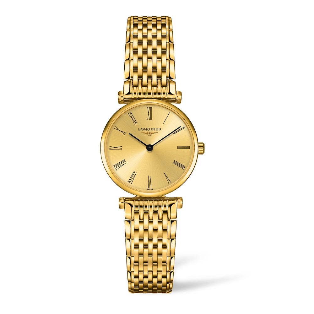  Shop Authentic Longines La Grande Classique de Longines Gold Dial Gold Mesh Bracelet Watch for Women - L4.209.2.31.8 - Luxxuri