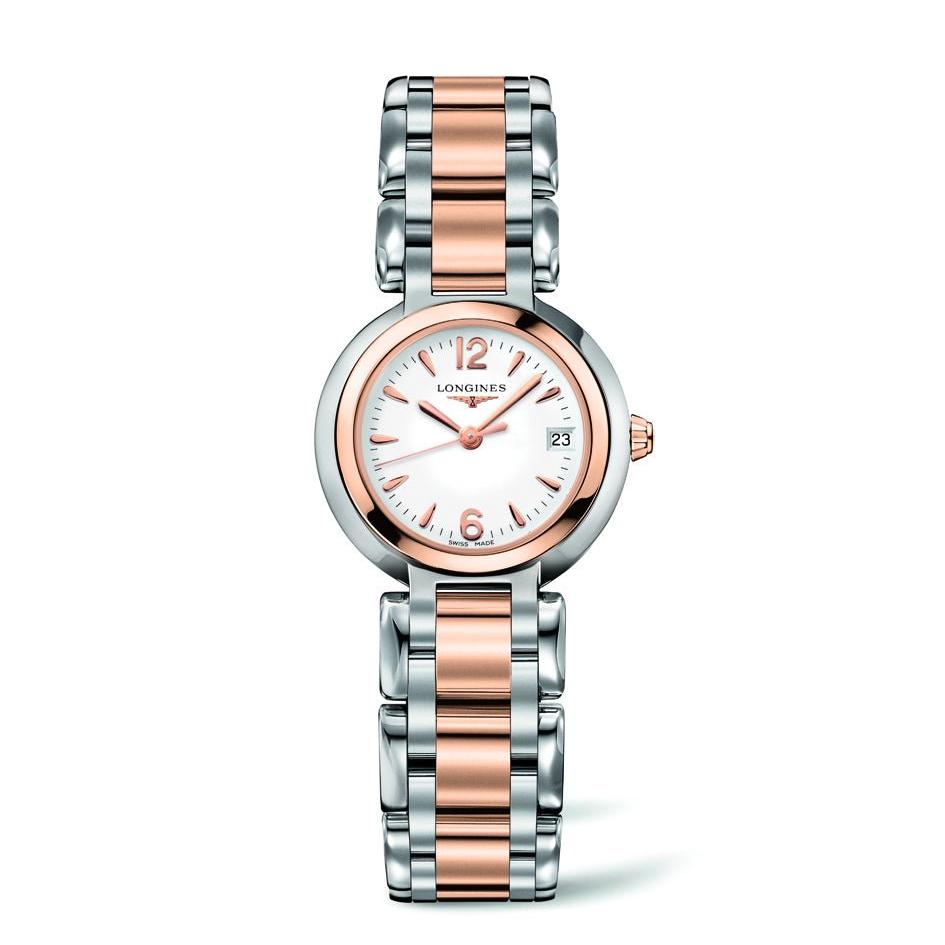  Shop Authentic Longines PrimaLuna Quartz White Dial Two Tone Steel Strap Watch for Women - L8.110.5.16.6 - Luxxuri