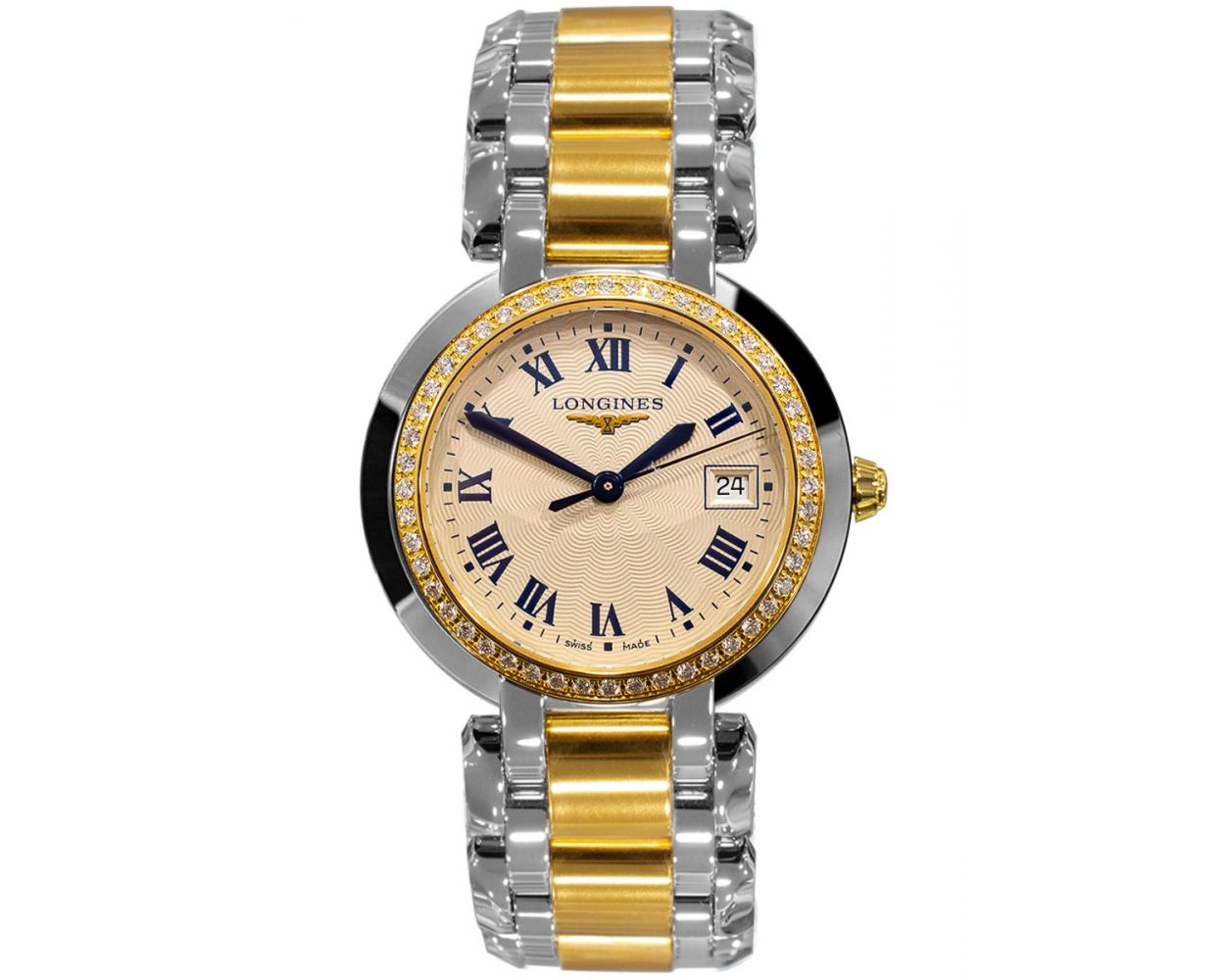  Shop Authentic Longines PrimaLuna Quartz Diamond Lady 26.5mm Watch for Women - L8.110.5.95.6 - Luxxuri
