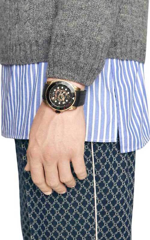  Shop Authentic Gucci Dive Quartz Black Dial Black Rubber Strap Watch For Men - YA136219 - Luxxuri