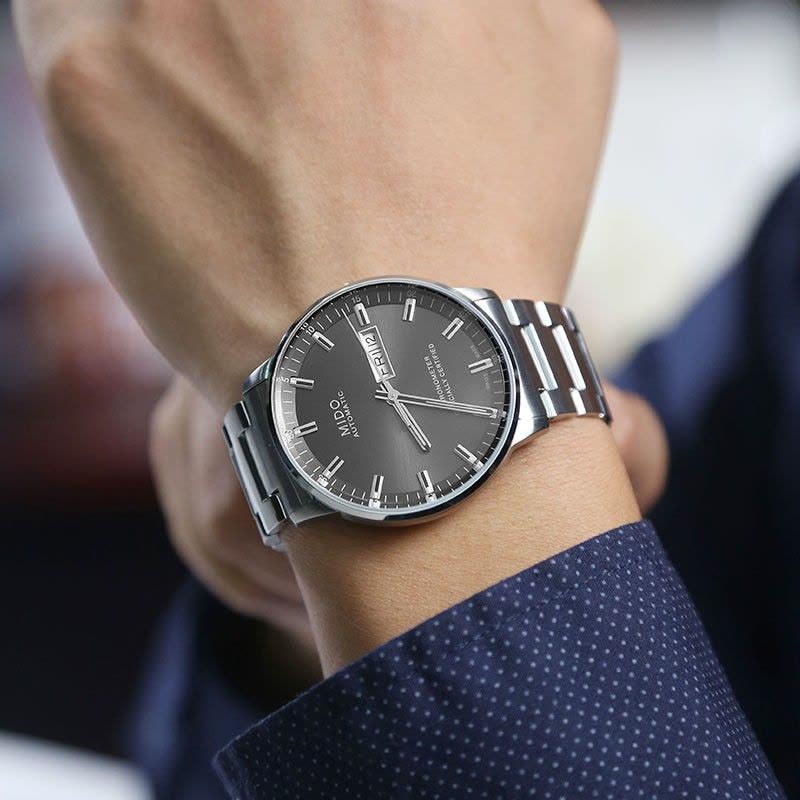 Shop Authentic Mido Commander II Automatic Chronometer Grey Dial Silver Steel Strap Watch For Men - M021.431.11.061.00 - Luxxuri