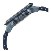  Shop Authentic Guess Velocity Chronograph Blue Dial Blue Rubber Steel Strap Watch for Men - W0599G4 - Luxxuri