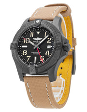  Shop Authentic Breitling Avenger Automatic GMT 45 Black Dial Brown Nylon Strap Watch for Men - V32395101B1X1 - Luxxuri