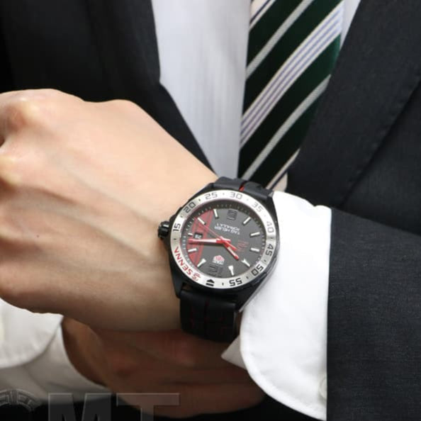  Shop Authentic Tag Heuer Formula 1 Senna Special Edition Black Dial Two Tone Rubber Strap Watch for Men - WAZ1014.FT8027 - Luxxuri