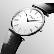  Shop Authentic Longines La Grande Classique De Longines White Dial Black Leather Strap Watch for Women - L4.755.4.11.2 - Luxxuri