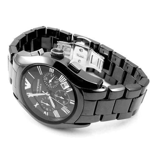  Shop Authentic Emporio Armani Valente Chronograph Black Dial Black Ceramic Strap Watch For Men - AR1400 - Luxxuri