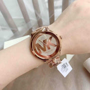  Shop Authentic Michael Kors Runway Mercer Quartz Rose Gold Dial Rose Gold Steel Strap Watch For Women - MK6736 - Luxxuri