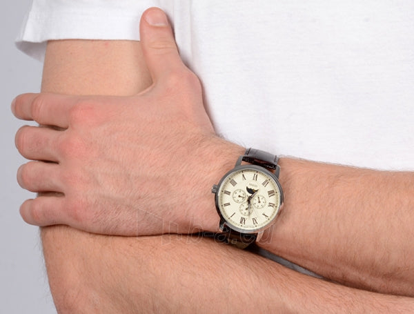  Shop Authentic Guess Delancy Quartz White Dial Brown Leather Strap Watch For Men - W0870G1 - Luxxuri