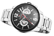  Shop Authentic Tommy Hilfiger Decker Quartz Black Dial Silver Steel Strap Watch for Men - 1791472 - Luxxuri