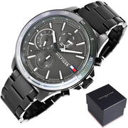  Shop Authentic Tommy Hilfiger Bank Grey Dial Grey Steel Strap Watch for Men - 1791719 - Luxxuri