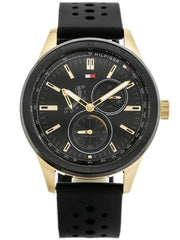  Shop Authentic Tommy Hilfiger Austin Black Dial Black Rubber Strap Watch for Men - 1791636 - Luxxuri
