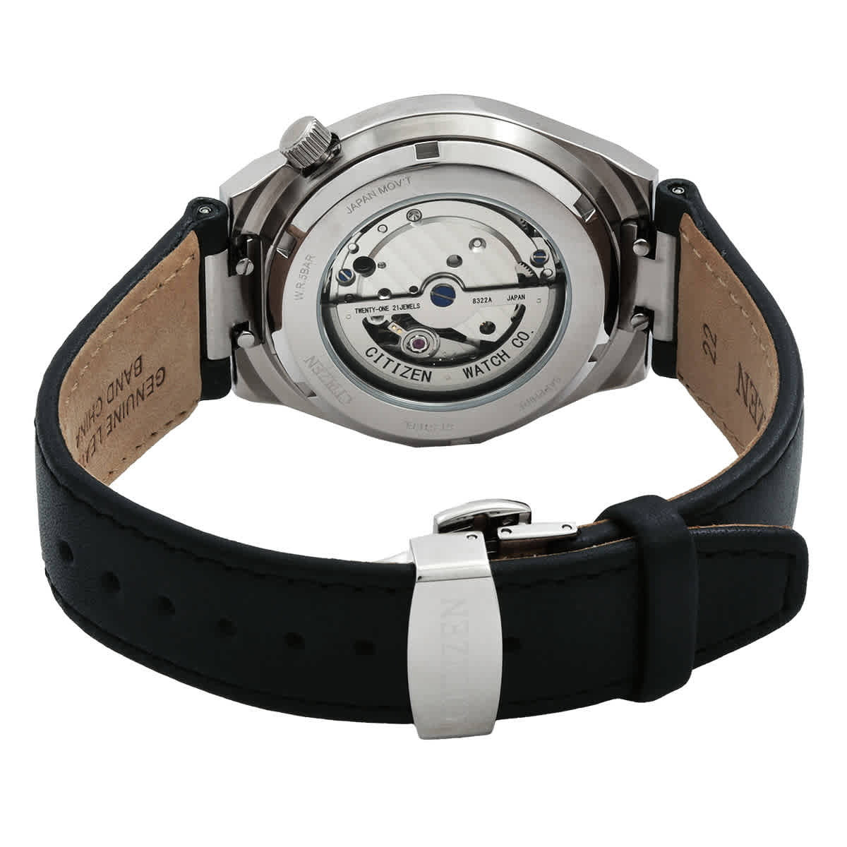 Shop Authentic Citizen Tsuyosa Automatic Grey Dial Black Leather Strap Watch for Men - NK5010-01H - Luxxuri