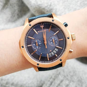  Shop Authentic Maserati Circuito Blue Dial Blue Leather Strap Watch For Men - R8871627002 - Luxxuri