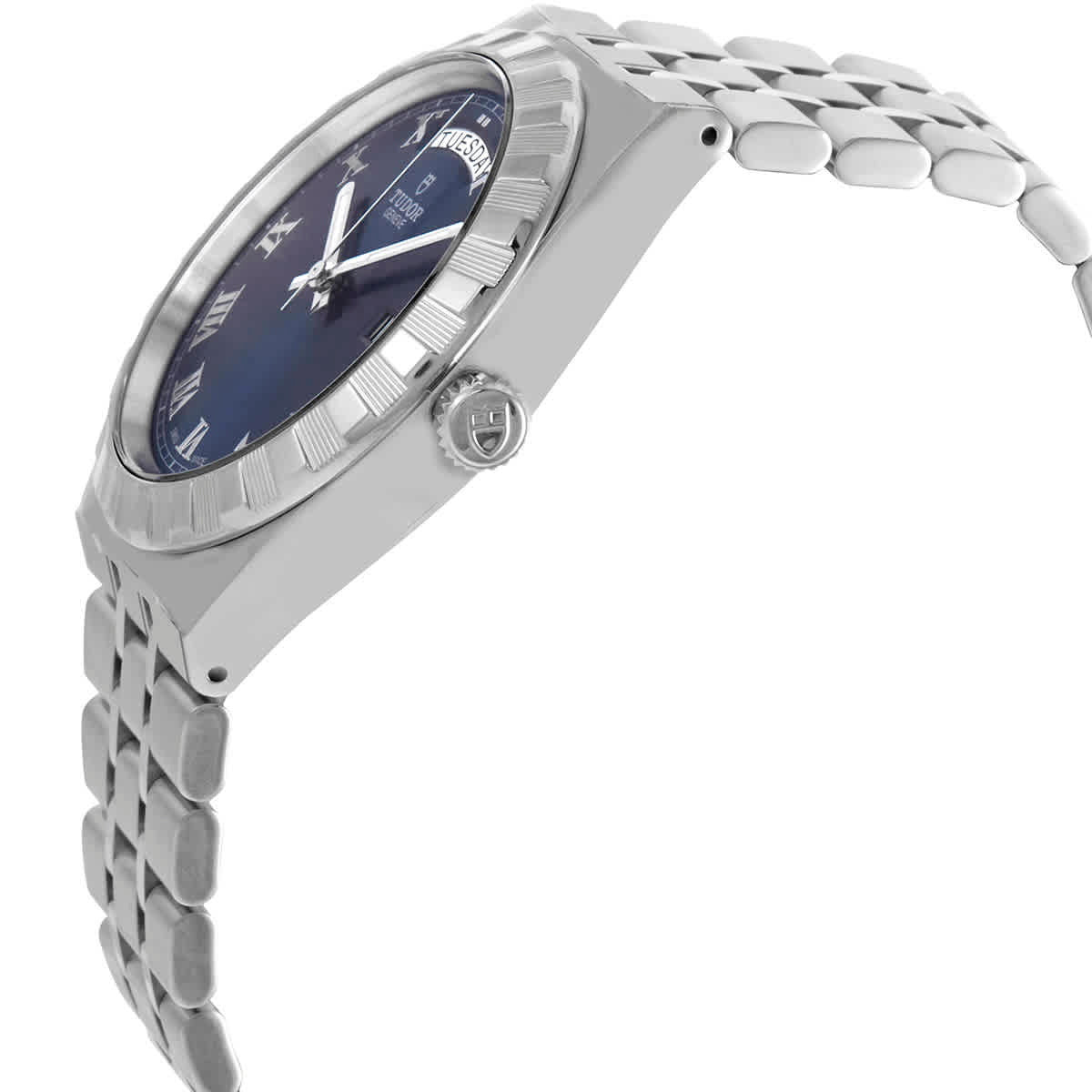  Shop Authentic Tudor Royal Automatic Blue Dial Silver Steel Strap Watch for Men - M28600-0005 - Luxxuri