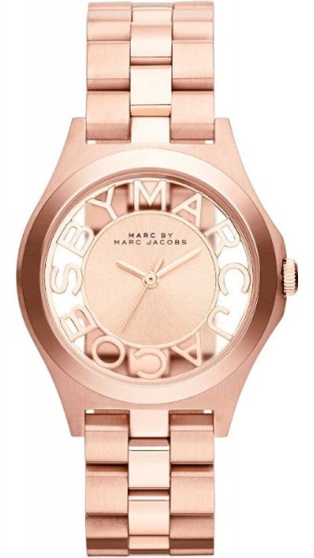  Shop Authentic Marc Jacobs Henry Rose Gold Dial Rose Gold Steel Strap Watch for Women - MBM3293 - Luxxuri
