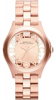  Shop Authentic Marc Jacobs Henry Rose Gold Dial Rose Gold Steel Strap Watch for Women - MBM3293 - Luxxuri