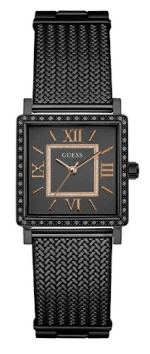  Shop Authentic Guess Highline Black Dial Black Mesh Bracelet Watch for Women - W0826L4 - Luxxuri