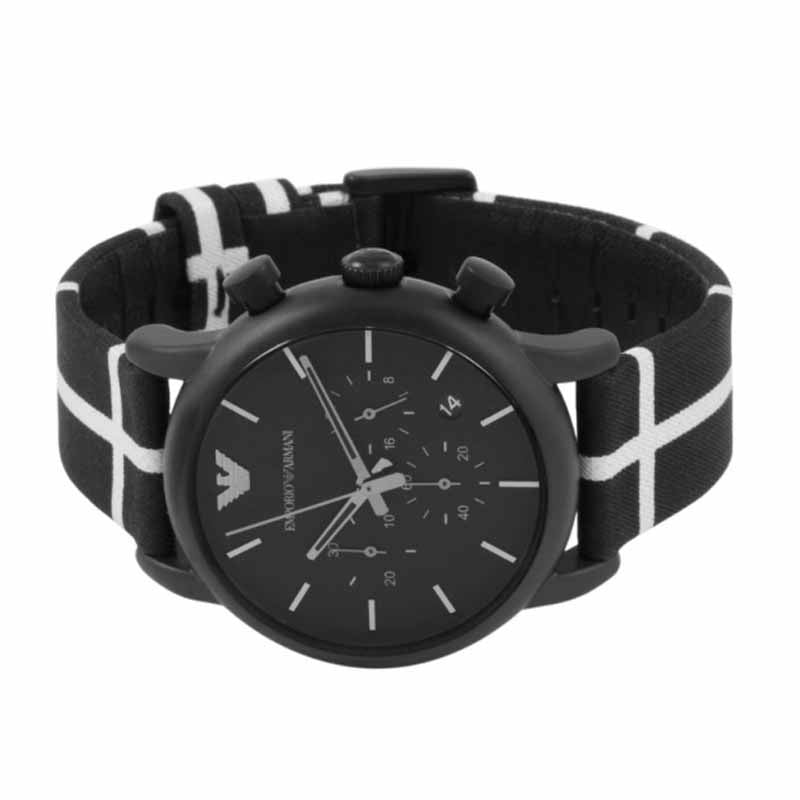  Shop Authentic Emporio Armani Classic Black Dial Black Leather Strap Watch For Men - AR1860 - Luxxuri