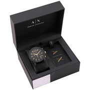 Shop Authentic Armani Exchange Outerbanks Chronograph Black Dial Black Steel Strap Watch For Men - AX7105 - Luxxuri