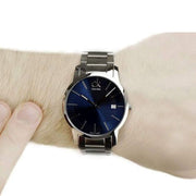 Shop Authentic Calvin Klein City Blue Dial Silver Steel Strap Watch for Men - K2G2G14N - Luxxuri