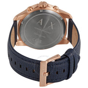  Shop Authentic Armani Exchange Banks Chronograph Blue Dial Blue Leather Strap Watch For Men - AX1723 - Luxxuri