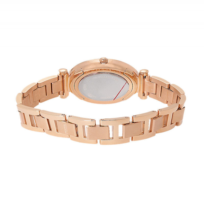  Shop Authentic Fossil Carlie Rose Gold Dial Rose Gold Steel Strap Watch for Women - ES4301 - Luxxuri