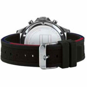  Shop Authentic Tommy Hilfiger Bank Quartz Black Dial Black Rubber Strap Watch for Men - 1791724 - Luxxuri