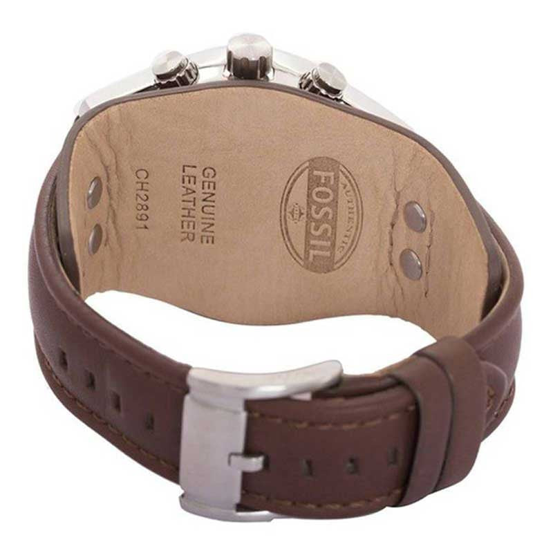  Shop Authentic Fossil Coachman Chronograph Black Dial Brown Leather Strap Watch for Men - CH2891 - Luxxuri