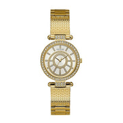  Shop Authentic Guess Muse Crystals White Dial Rose Gold Steel Strap Watch For Women - W1008L2 - Luxxuri