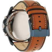  Shop Authentic Fossil Grant Chronograph Blue Dial Brown Leather Strap Watch for Men - FS5151 - Luxxuri