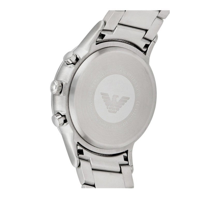  Shop Authentic Emporio Armani Renato Chronograph Blue Dial Silver Steel Strap Watch For Men - AR2448 - Luxxuri