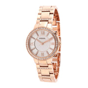  Shop Authentic Fossil Virginia White Dial Rose Gold Steel Strap Watch for Women - ES3284 - Luxxuri