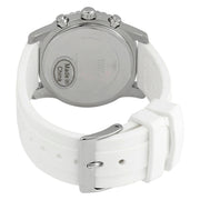 Shop Authentic Guess Confetti Crystal Black Dial White Silicone Strap Watch For Women - W1098L1 - Luxxuri