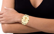  Shop Authentic Movado Bold Gold Dial Yellow Gold Steel Strap Watch for Women - 3600104 - Luxxuri