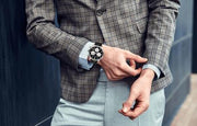  Shop Authentic Movado Heritage Chronograph Black Dial Black Leather Strap Watch for Men - 3650005 - Luxxuri