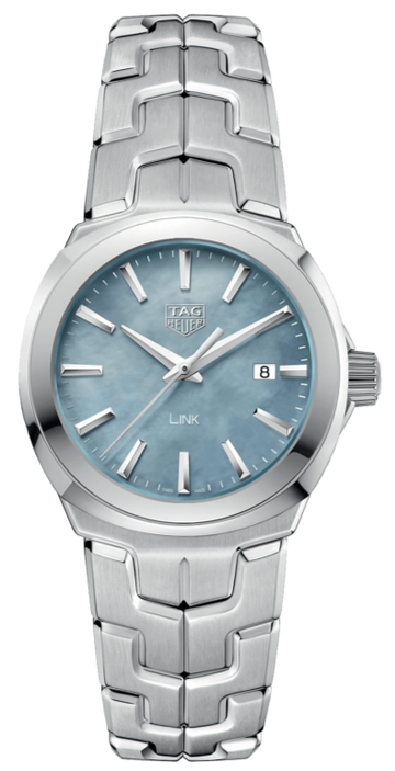  Shop Authentic Tag Heuer Link Quartz Mother of Pearl Dial Silver Steel Strap Watch for Women - WBC1311.BA0600 - Luxxuri