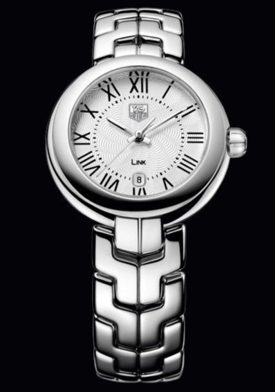  Shop Authentic Tag Heuer Link Roman Numeral Silver Dial Silver Steel Strap Watch for Women - WAT1416.BA0954 - Luxxuri