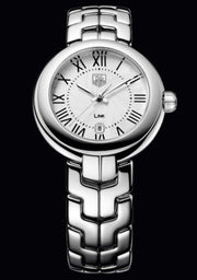  Shop Authentic Tag Heuer Link Roman Numeral Silver Dial Silver Steel Strap Watch for Women - WAT1416.BA0954 - Luxxuri